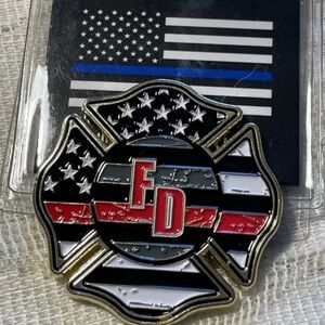 Thin Red Line Challenge Coin